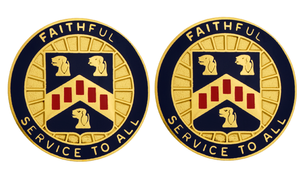 408th Personnel Service Battalion Unit Crest - Pair - SERVICE TO ALL