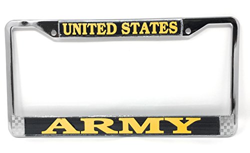 U.S. Army License Plate Frame (Chrome Metal)