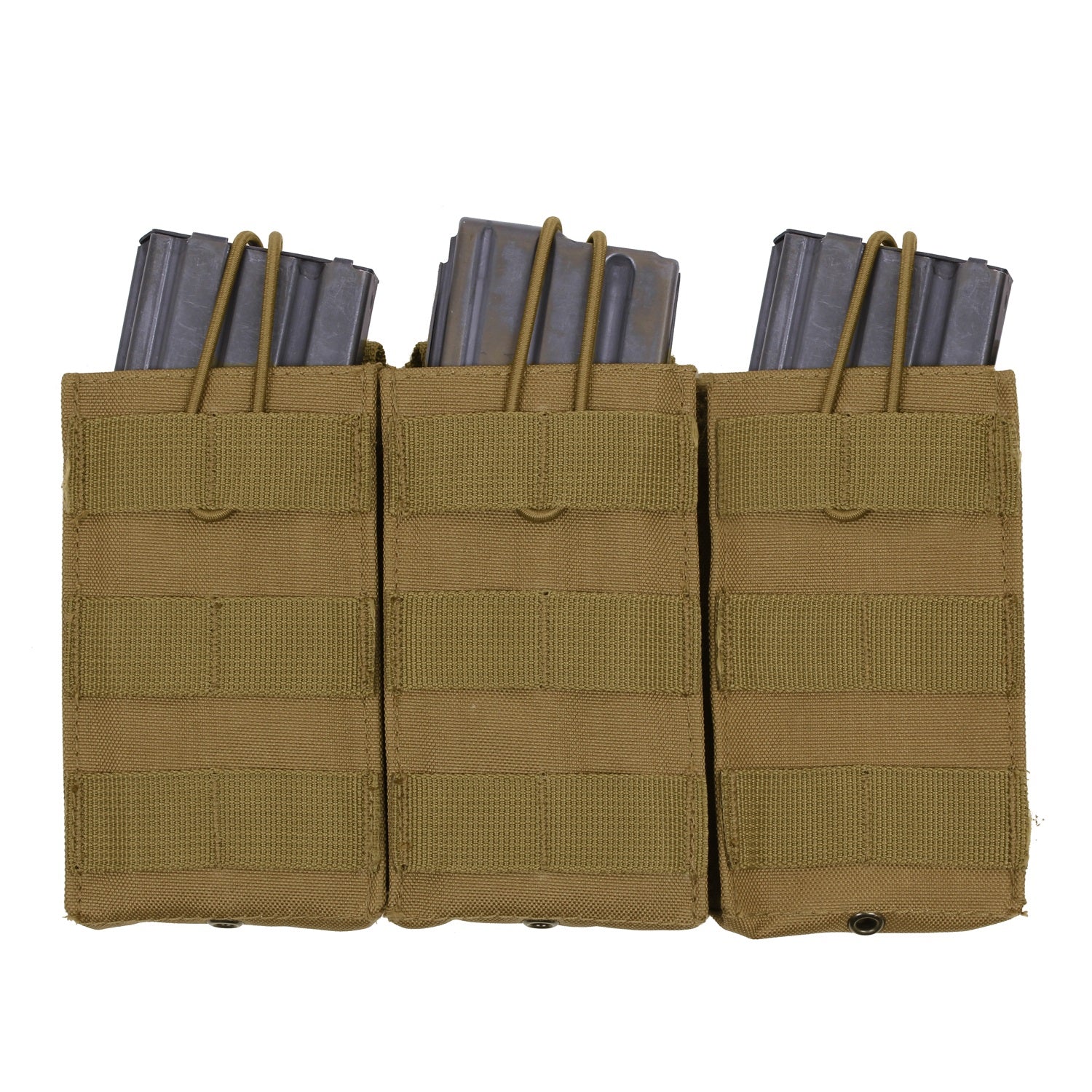 Rothco MOLLE Open Top Triple Mag Pouch Coyote Brown