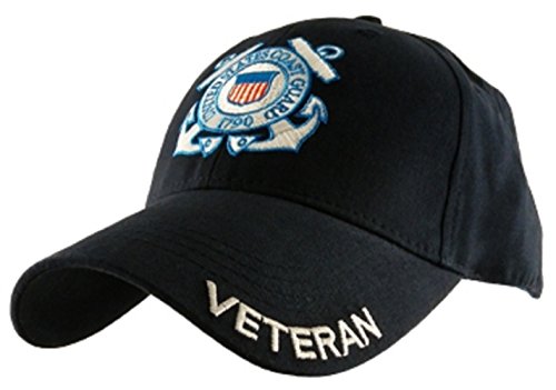 U.S. Coast Guard Veteran Hat / USCG Insignia Navy Blue Baseball Cap