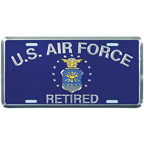 Honor Country US Air Force Retired License Plate
