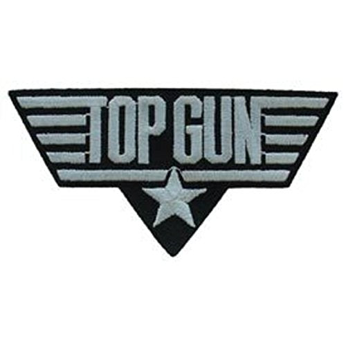 Eagle Emblems PM0245 Patch-Usn,Top Gun,White (4.25 inch)