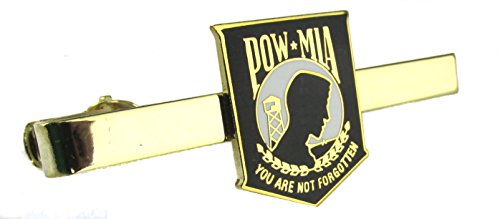 POW/MIA Shield Insignia Tie Bar