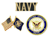 USN U.S. Navy Pins - Novelty Hat Pin 3 PACK