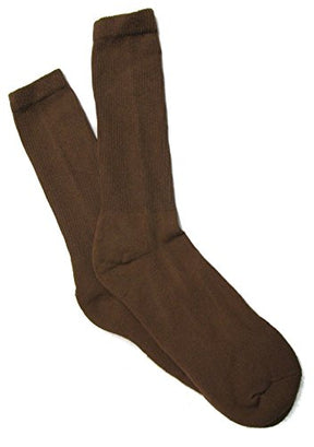 Military Style Men's Anti-Microbial Boot Socks - COYOTE BROWN - 3 PAIR