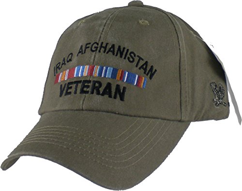 Eagle Crest Iraq Afghanistan Veteran Khaki Military Baseball Cap
