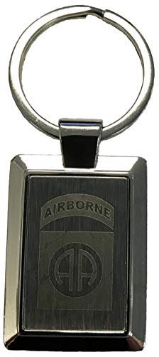 82d Airborne Logo Laser Etched Key Chain