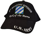 Mens 3rd Infantry Division Embroidered Ball Cap Adjustable Black