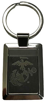 Eagle, Globe and Anchor Logo Laser Etched Key Chain