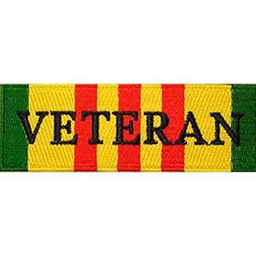 Eagle Emblems PM0252 Patch-Vietnam,SVC.Ribbon Veteran (4.25 inch) - CLEARANCE!