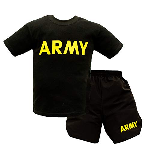 Kids Army PT Uniform - 2 Piece Shirt/Shorts