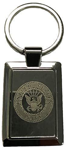 United States Navy Crest Logo Laser Etched Key Chain