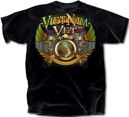 Vietnam Veteran Brothers in Arms Dragon T-Shirt - Black