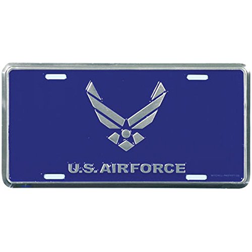 Honor Country Air Force Emblem License Plate