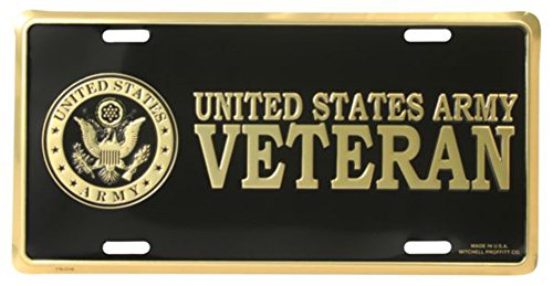 Honor Country US Army Veteran License Plate