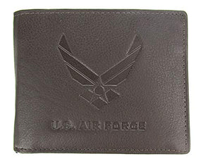 U.S. Air Force Wing Logo Bi-Fold Leather Wallet