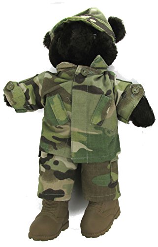Teddy Bear in Military Multicam Uniform