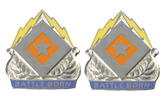 422nd Signal Battalion Unit Crest - Pair - BATTLE BORN