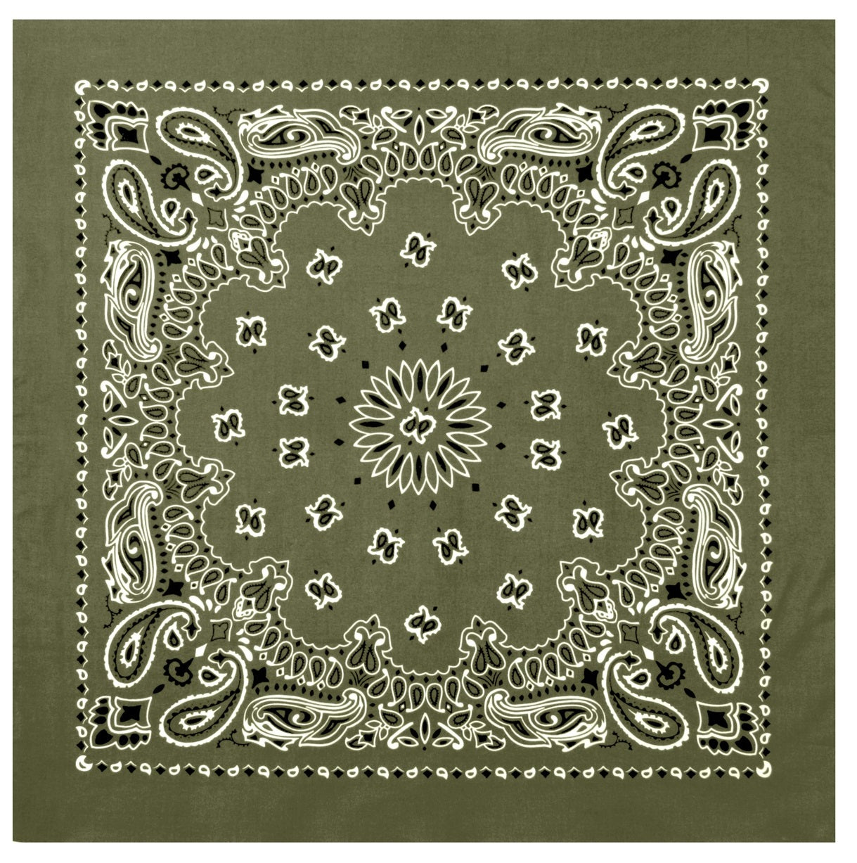 Rothco Trainmen Paisley Bandana – Extra-Large 27” X 27"