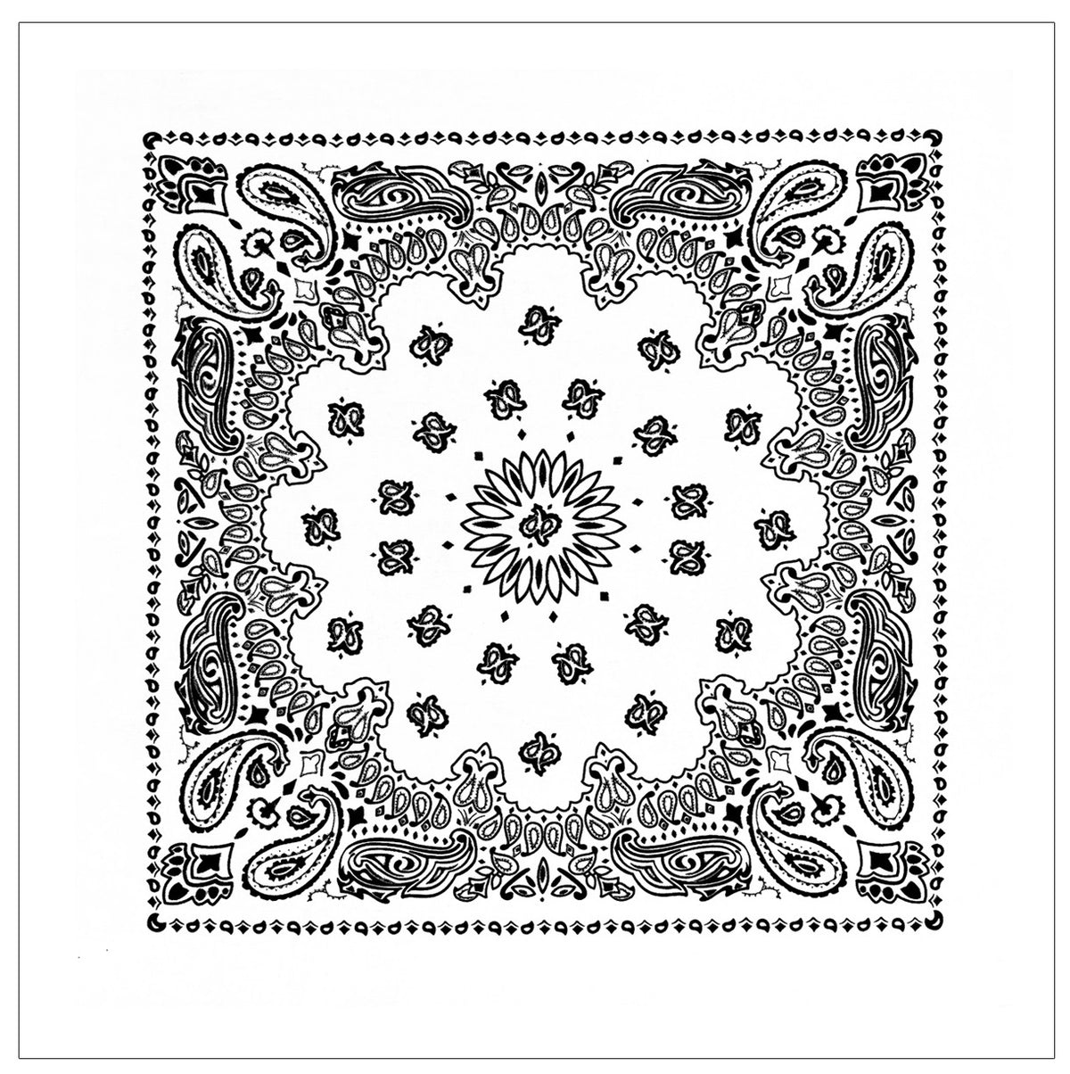 Rothco Trainmen Paisley Bandana – Extra-Large 27” X 27"