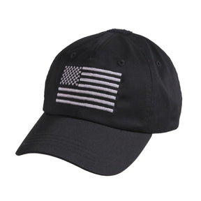 Rothco Tactical Operator Cap With U.S. Flag Black