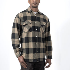 Rothco Heavyweight Men's Flannel Coyote Brown