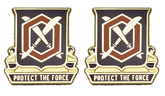 476th Chemical Battalion Unit Crest - Pair - PROTECT THE FORCE