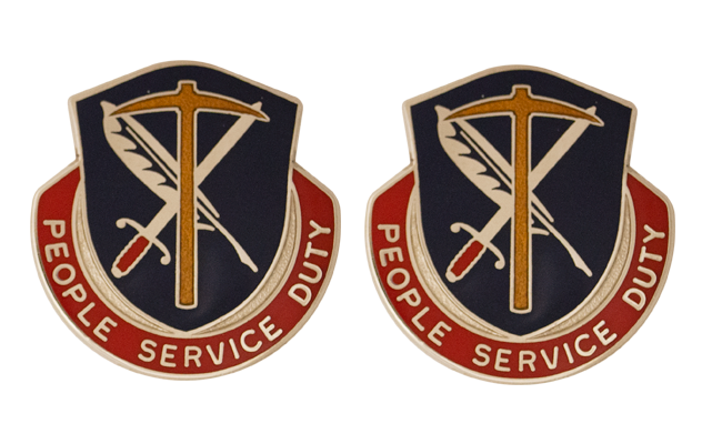 49th Personnel Services Battalion Unit Crest DUI - PEOPLE SERVICE DUTY