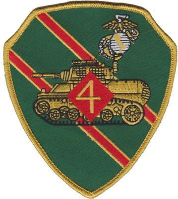 4th Tank Battalion USMC Patch