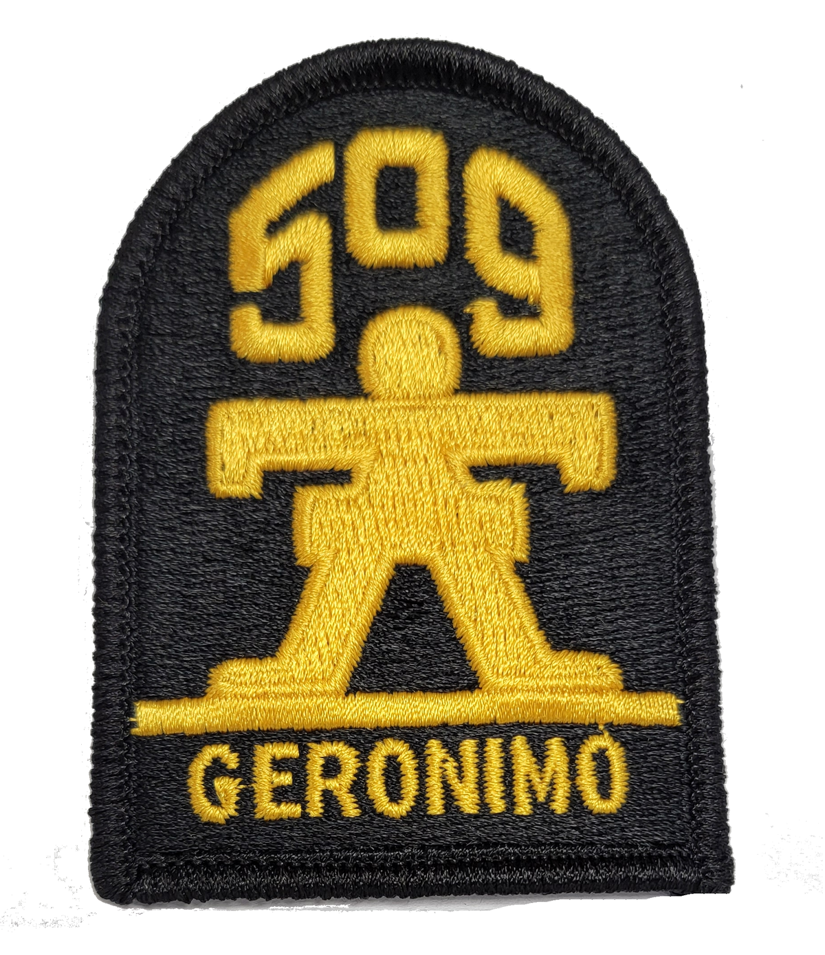 509th Infantry Patch - GERONIMO - Gold Thread