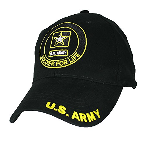 Eagle Crest U.S. Army Soldier For Life Baseball Cap. Black