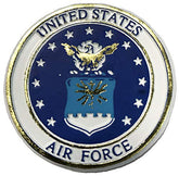 United States Air Force Crest Small Round Magnet