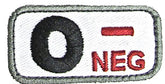 O NEGATIVE Blood Type Patch - MEDICAL