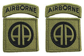 82nd Airborne Division OCP Patch with Airborne Tab - 2 PACK
