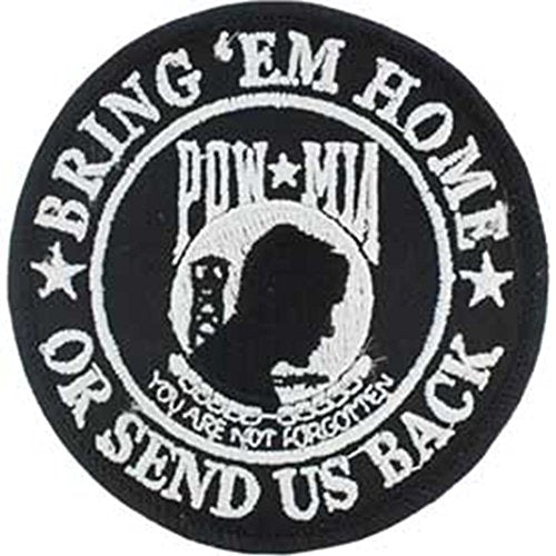 Eagle Emblems PM0268 Patch-Powmia,Round (3 inch) - CLEARANCE!
