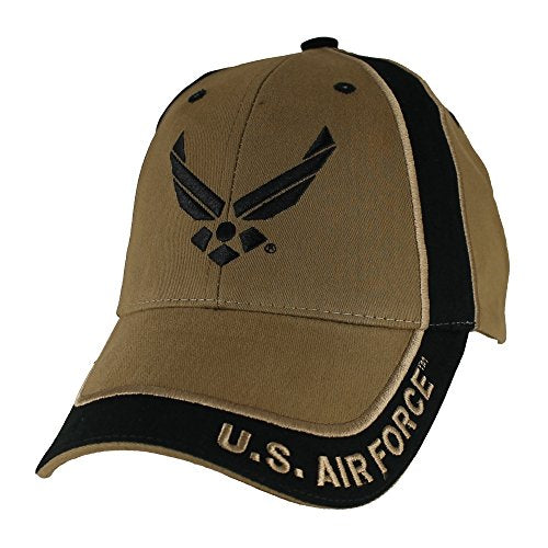 U.S. Air Force Wings Two Tone Baseball Hat, Coyote Brown