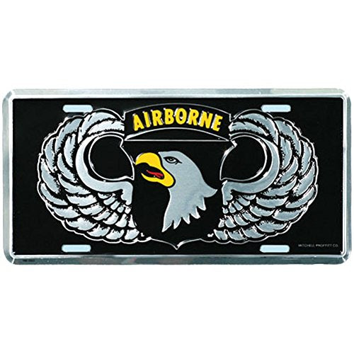 Honor Country 101st Airborne Wings License Plate