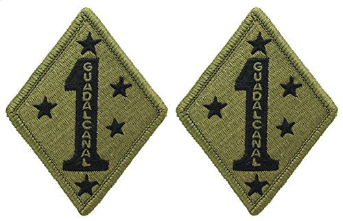 1st Marine Division OCP Patch GUADALCANAL - Scorpion W2 - 2 PACK