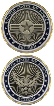 U.S. Air Force Retired - Collectible Challenge Coin