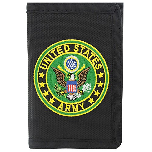 Nylon Wallet with Army Symbol Patch