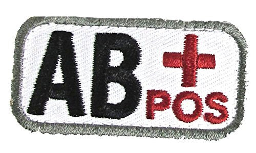 AB POSITIVE Blood Type Patch - MEDICAL