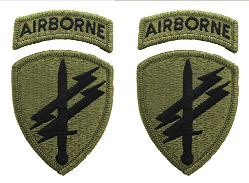 Civil Affairs Psychological Operations Patch and Airborne Tab - 2 PACK