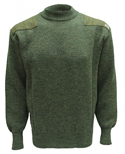 Drover Crew Neck Sweater | Woolly Pully | Military Sweater