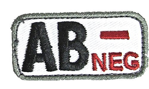 AB NEGATIVE Blood Type Patch - MEDICAL
