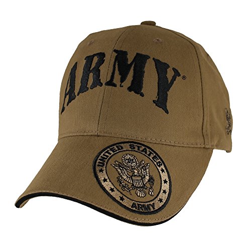 U.S. Army Seal Hat - Coyote Brown Baseball Cap