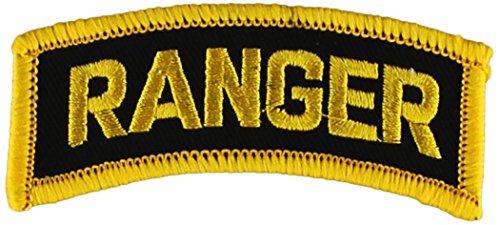 Eagle Emblems PM0102 Patch-Army,Tab,Ranger (Gld/Blk) 3 inch