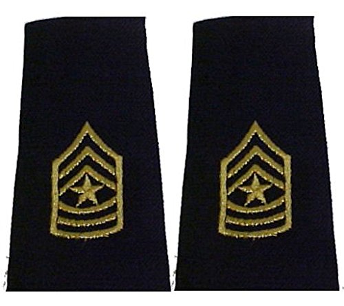 Army Uniform Epaulets - Shoulder Boards E-9 SERGEANT MAJOR