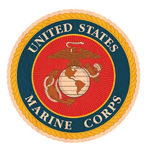 Mitchell Proffitt United States Marine Corps Crest Wooden Sticker