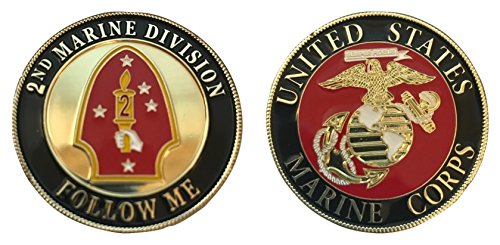 US Marine Corps - 2nd Marine Division - Challenge Coin - 1-5/8