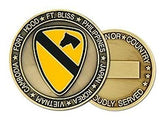 1st Cav Enamel Challenge Coin